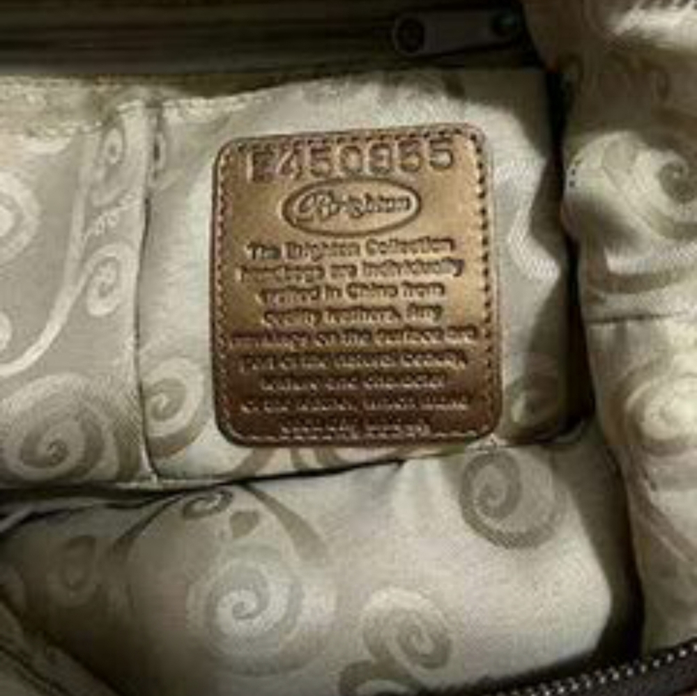 Brighton Python Snakeskin Leather Shoulder Purse - image 3